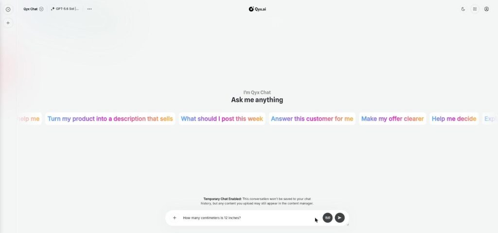 Temporary chat
