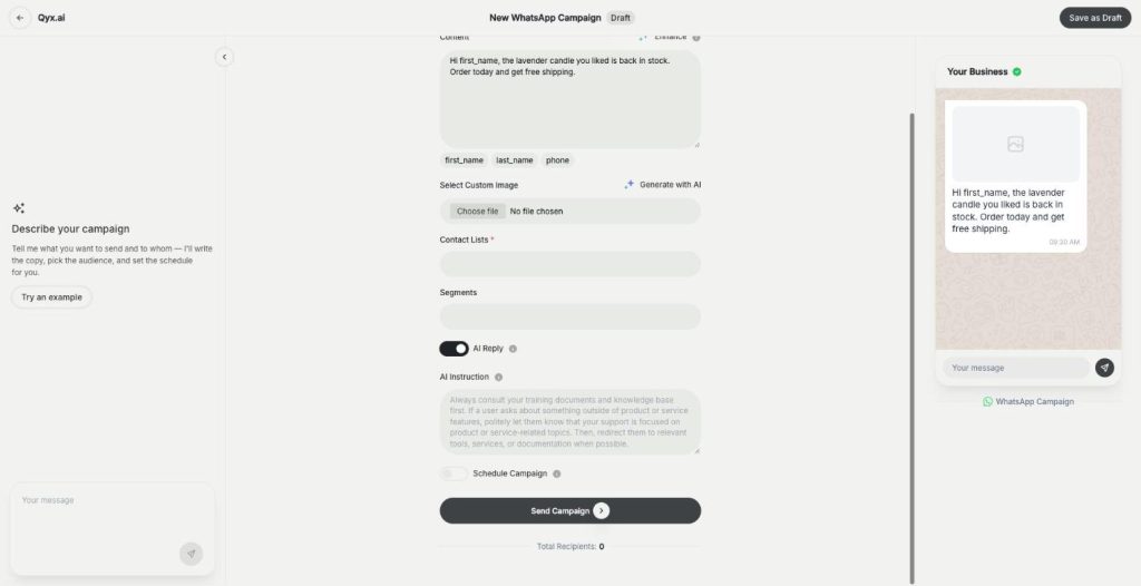 AI bot replies