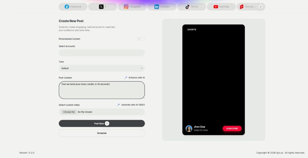 YouTube and Shorts