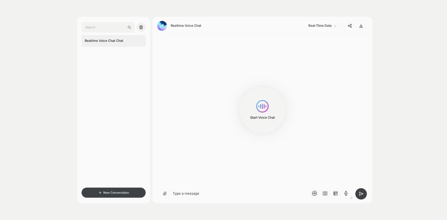 Realtime Voice Chat template in Qyx